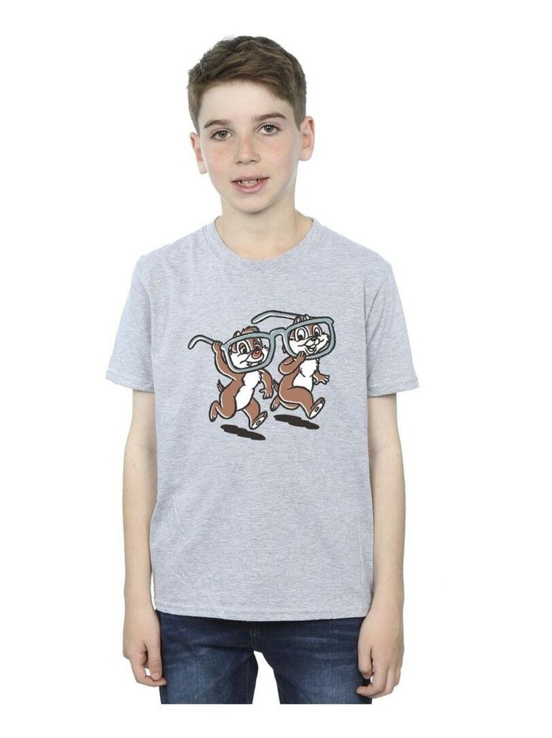 Disney - T-shirt CHIP 'N DALE Gris chiné - Kiabi