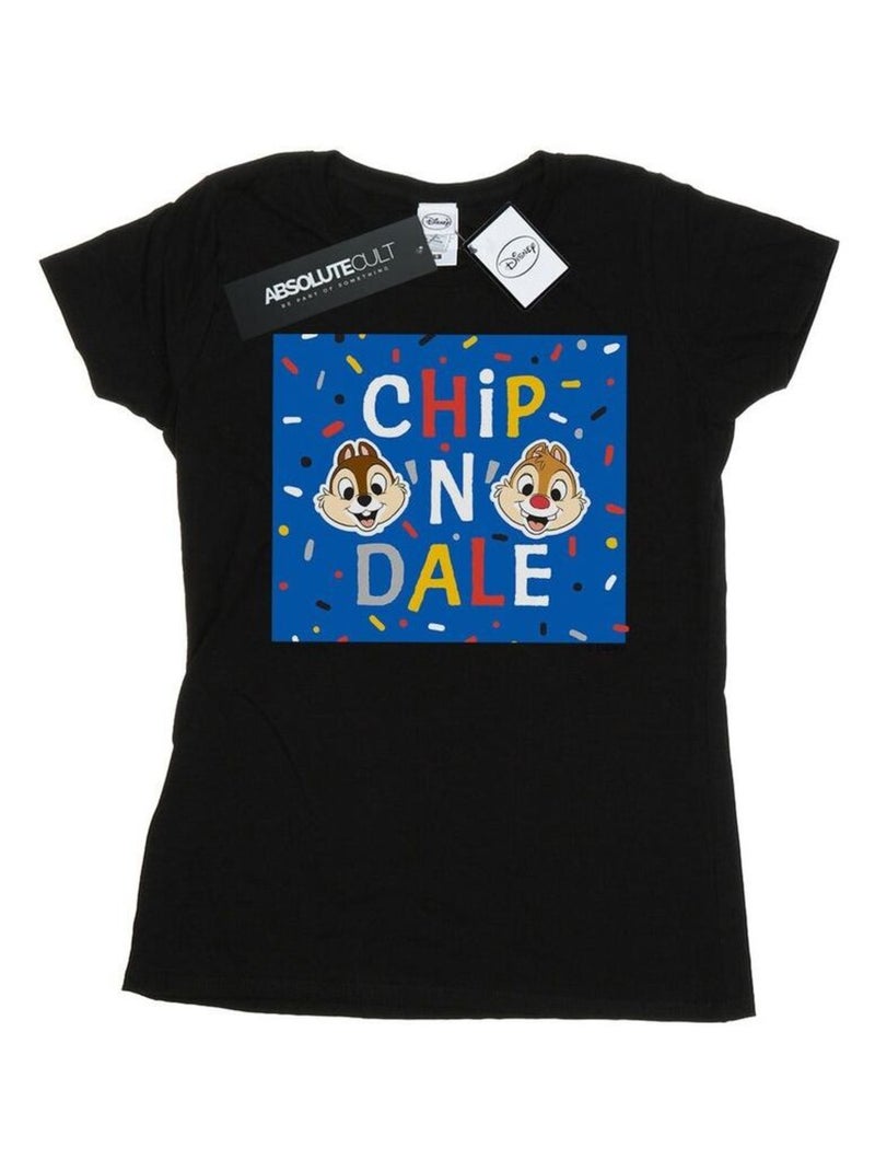Disney - T-shirt CHIP N DALE Noir - Kiabi