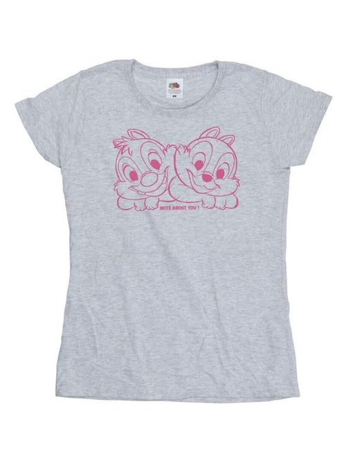 Disney - T-shirt CHIP 'N' DALE NUTS ABOUT YOU - Kiabi