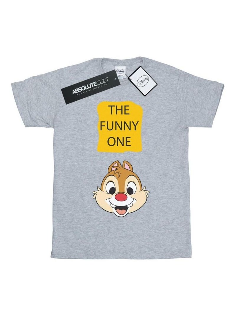 Disney - T-shirt CHIP N DALE THE FUNNY ONE Gris chiné - Kiabi