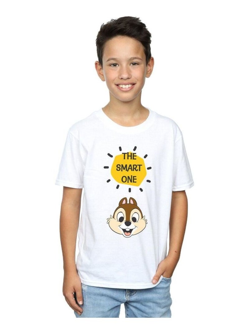 Disney - T-shirt CHIP N DALE THE SMART ONE Blanc - Kiabi