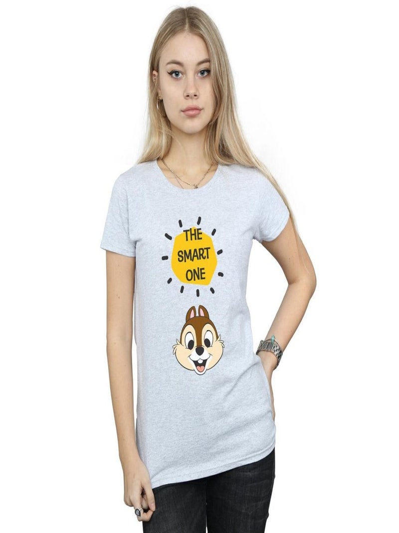 Disney - T-shirt CHIP N DALE THE SMART ONE Gris chiné - Kiabi