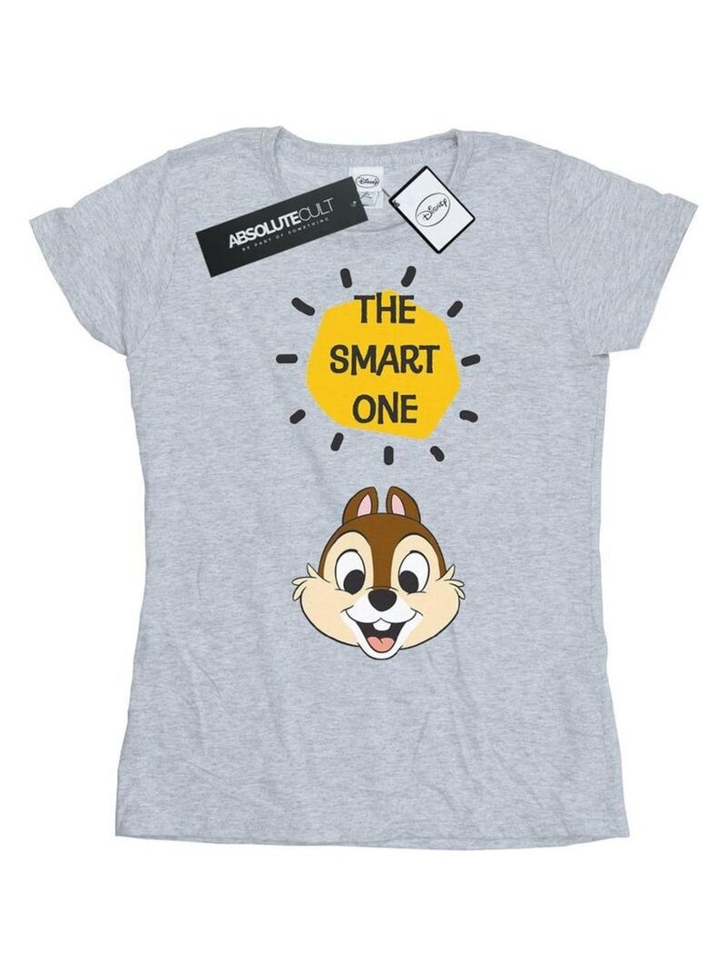 Disney - T-shirt CHIP N DALE THE SMART ONE Gris chiné - Kiabi