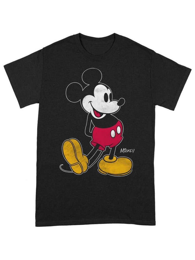 Disney - T-shirt CLASSIC KICK (Mickey Mouse) Noir - Kiabi