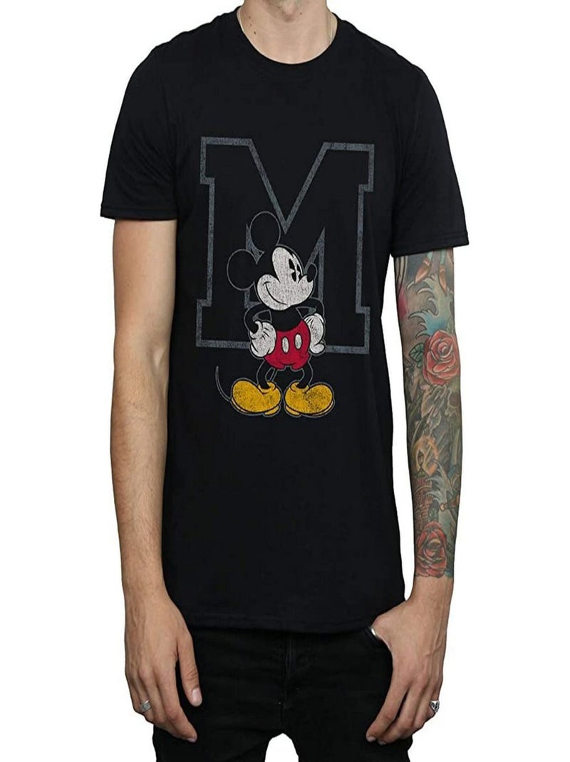 Disney - T-shirt CLASSIC M (Mickey Mouse) Noir - Kiabi