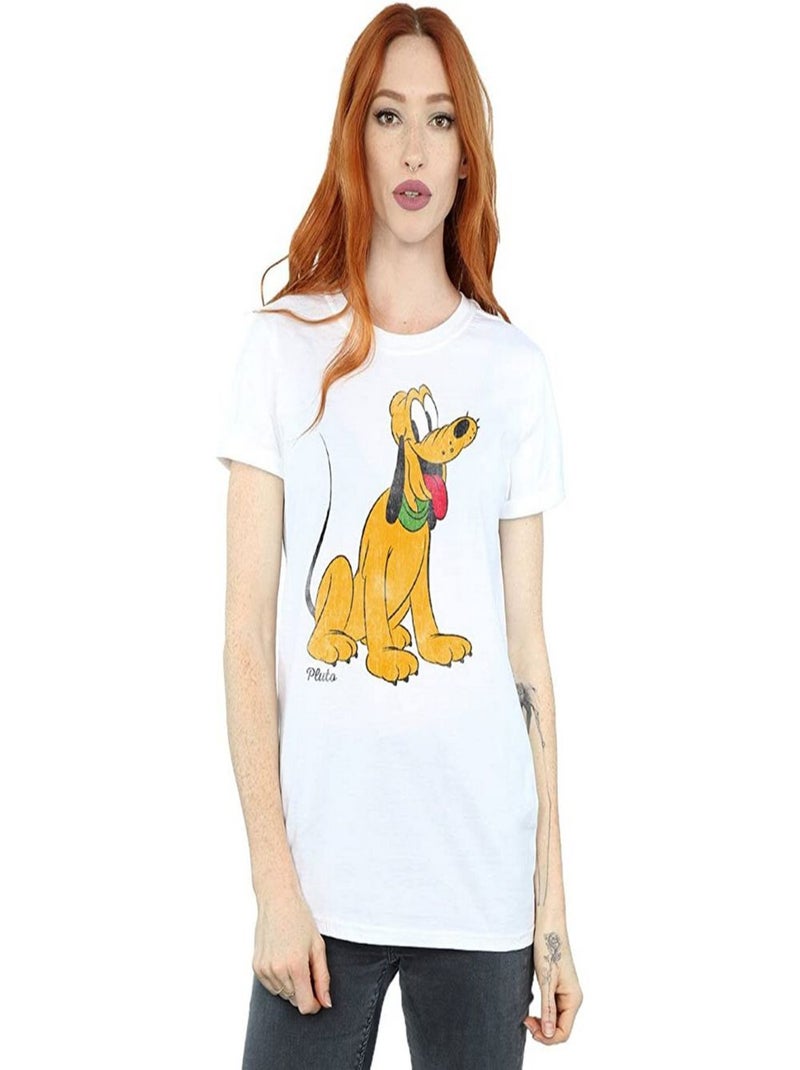Disney - T-shirt CLASSIC (Pluto) Blanc - Kiabi
