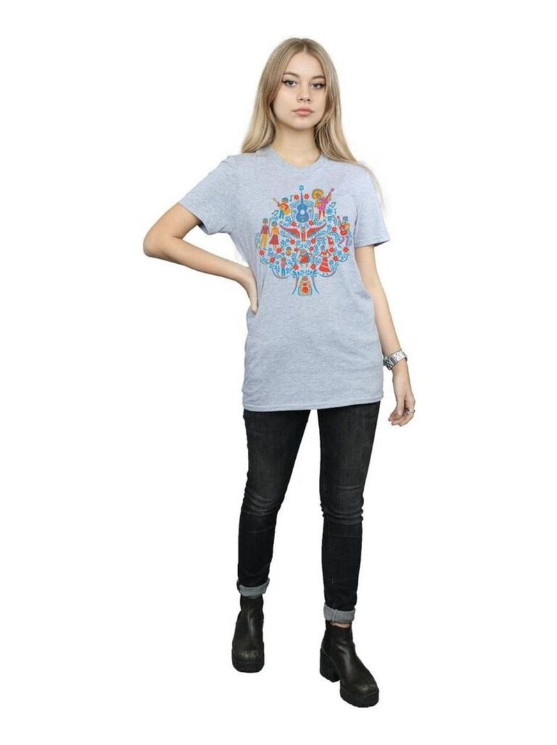 Disney - T-shirt COCO Gris chiné - Kiabi