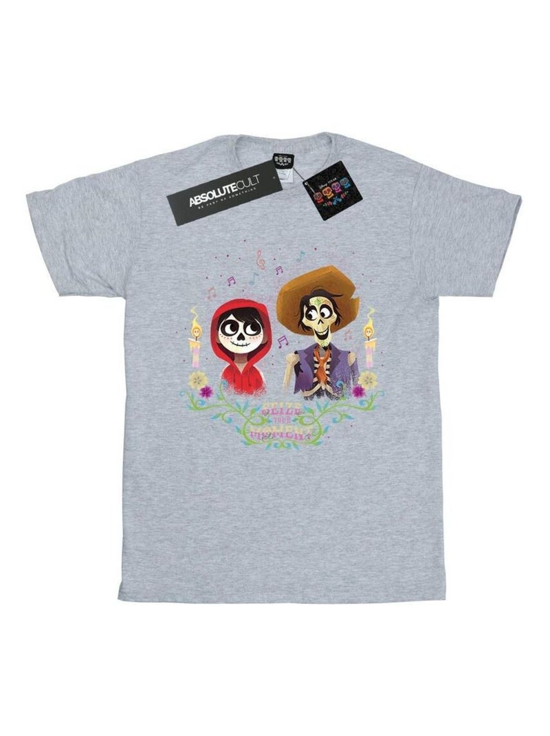 Disney - T-shirt COCO Gris chiné - Kiabi