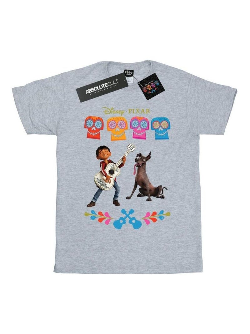 Disney - T-shirt COCO Gris chiné - Kiabi