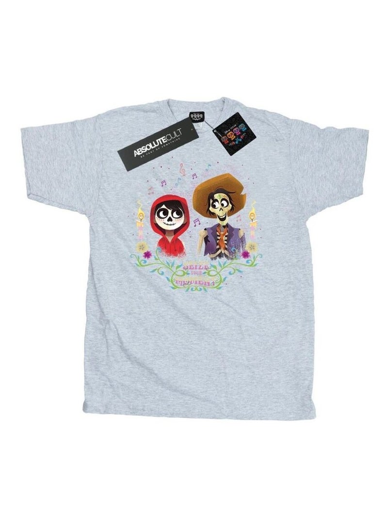 Disney - T-shirt COCO Gris chiné - Kiabi