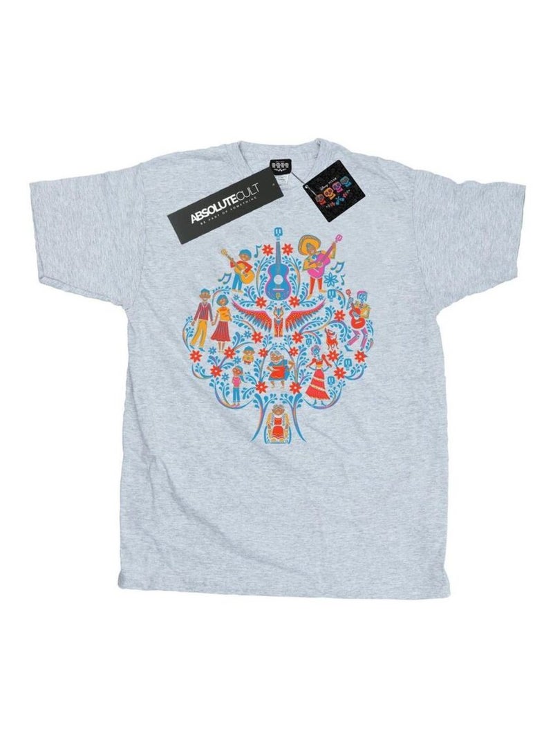 Disney - T-shirt COCO Gris chiné - Kiabi