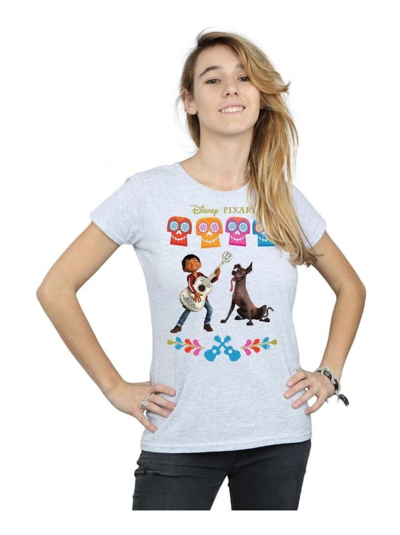 Disney - T-shirt COCO Gris chiné - Kiabi