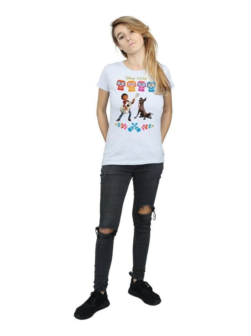 Disney - T-shirt COCO Gris chiné - Kiabi