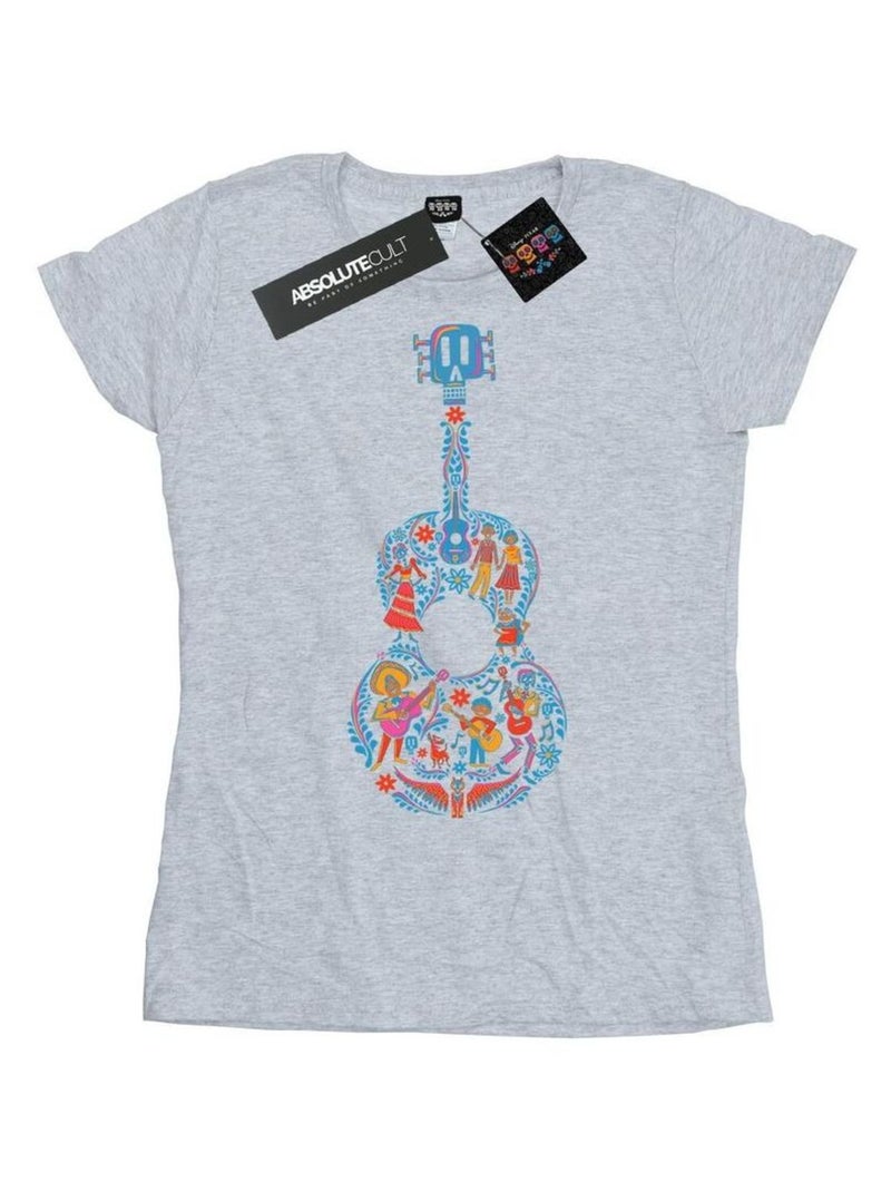 Disney - T-shirt COCO Gris chiné - Kiabi