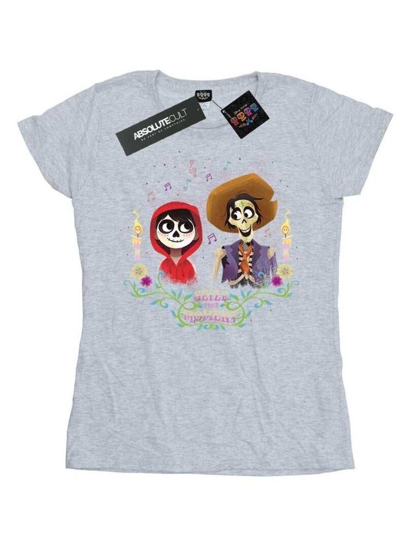 Disney - T-shirt COCO Gris chiné - Kiabi
