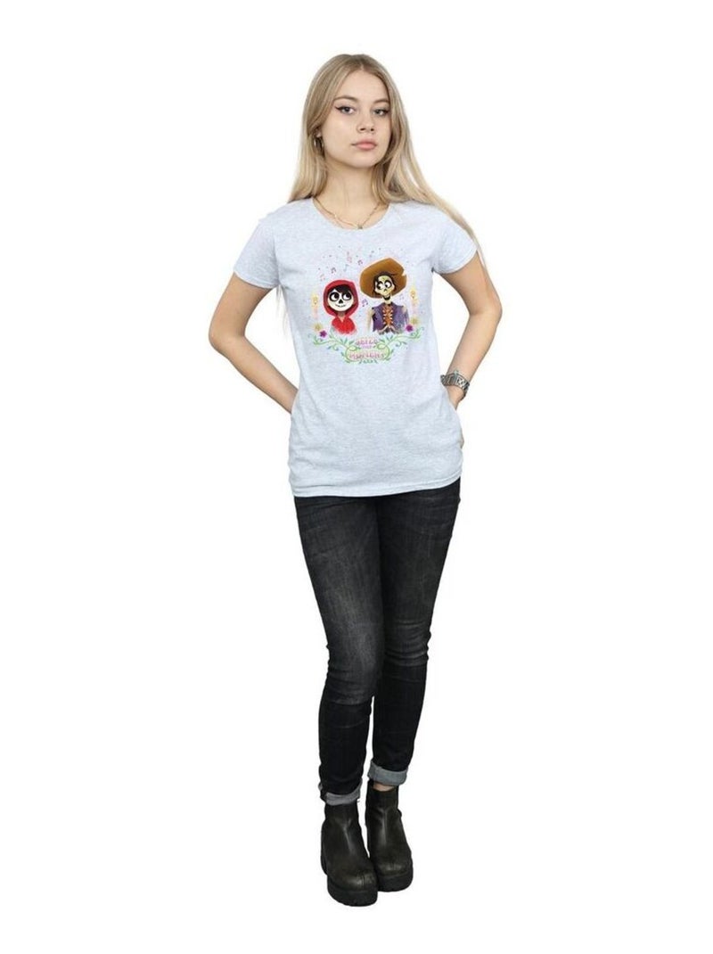 Disney - T-shirt COCO Gris chiné - Kiabi