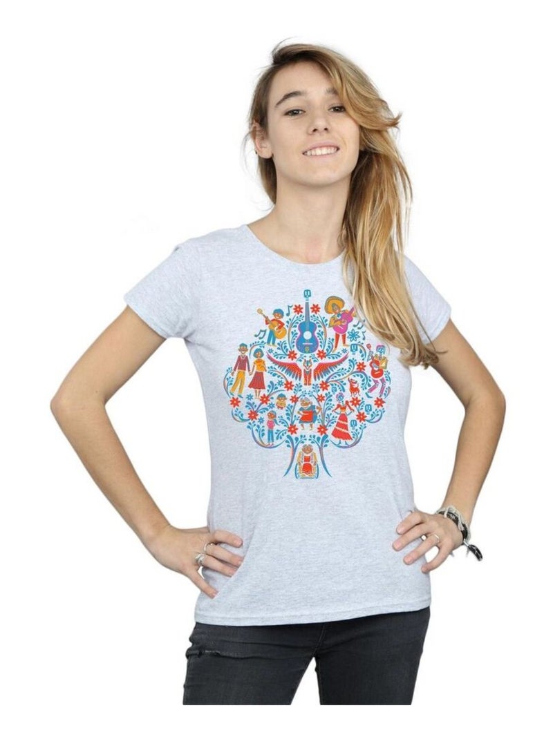 Disney - T-shirt COCO Gris chiné - Kiabi