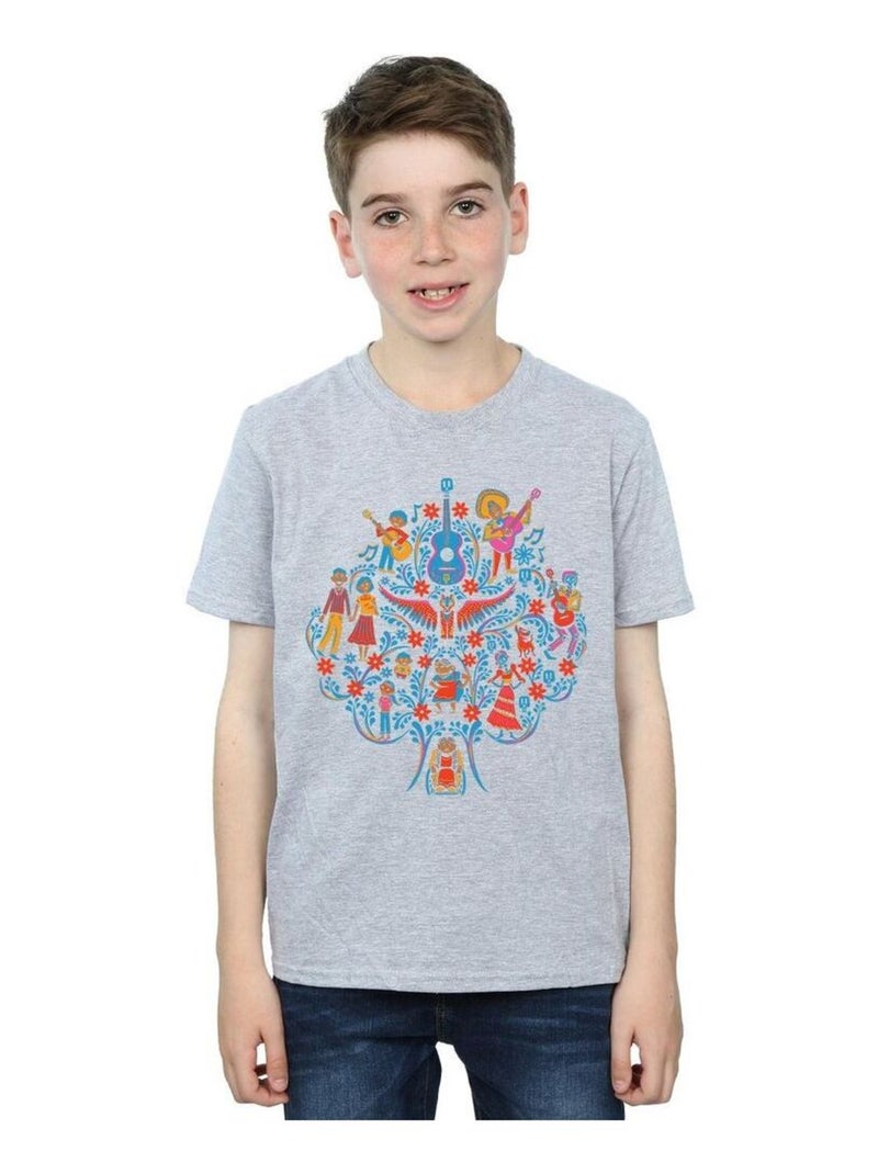 Disney - T-shirt COCO Gris chiné - Kiabi