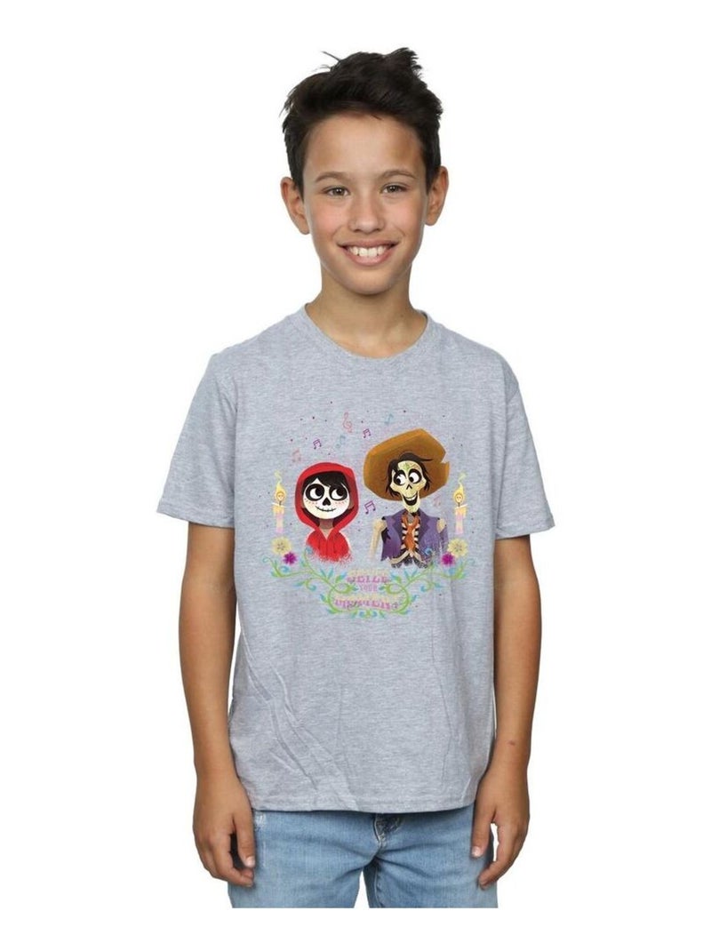 Disney - T-shirt COCO Gris chiné - Kiabi