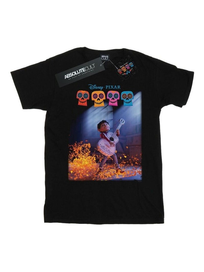 Disney - T-shirt COCO PLAYING GUITAR Noir - Kiabi