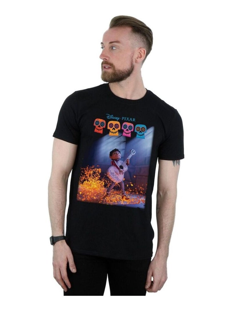 Disney - T-shirt COCO PLAYING GUITAR Noir - Kiabi