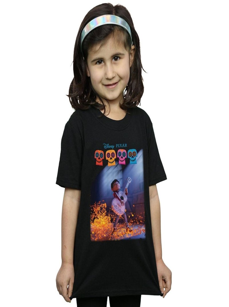Disney - T-shirt COCO PLAYING GUITAR Noir - Kiabi