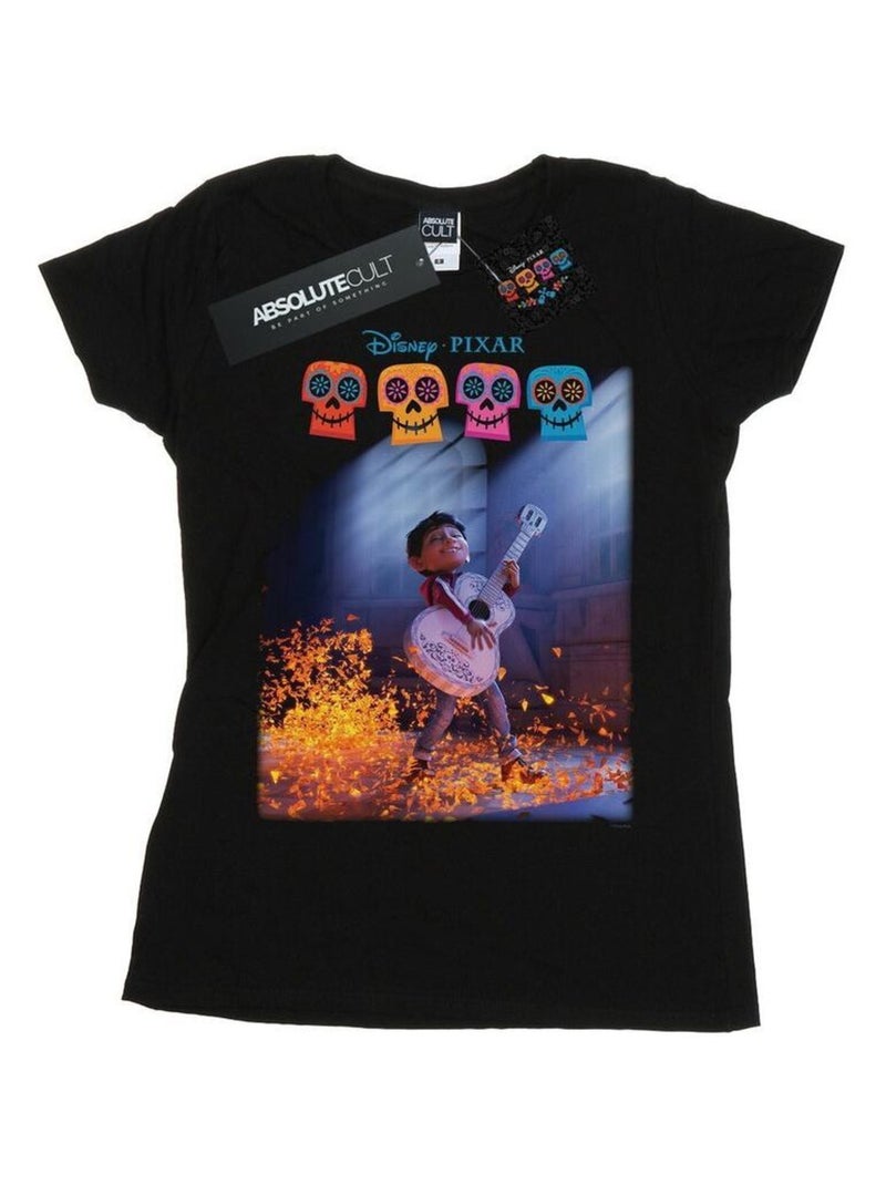 Disney - T-shirt COCO PLAYING GUITAR Noir - Kiabi
