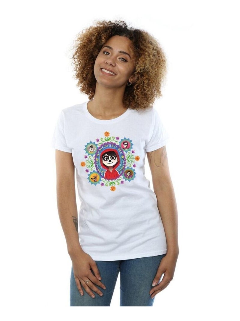 Disney - T-shirt COCO REMEMBER ME Blanc - Kiabi