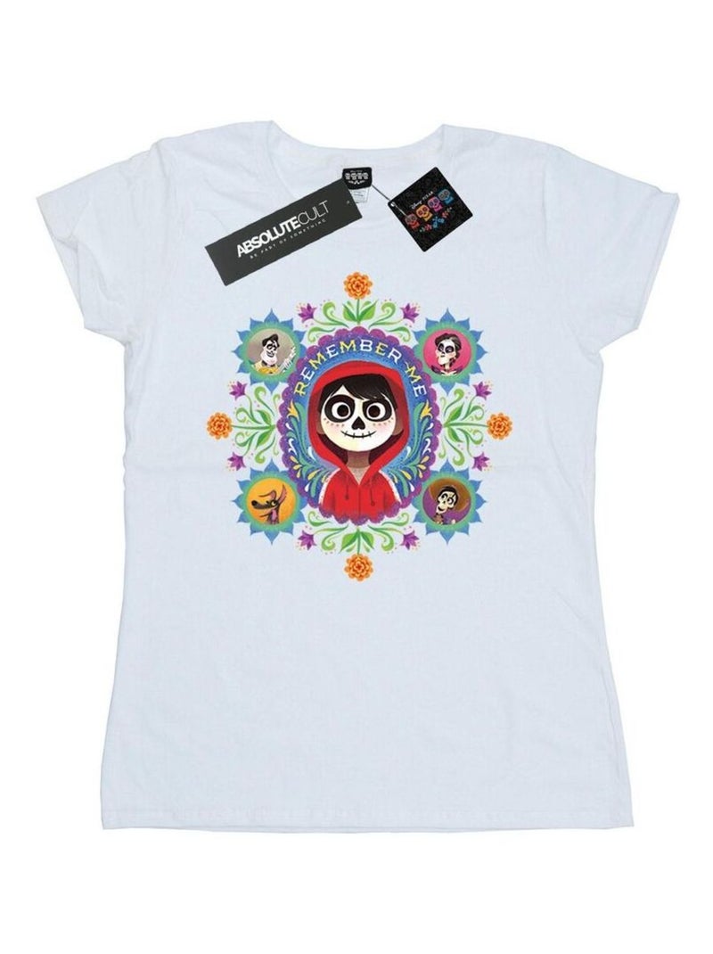 Disney - T-shirt COCO REMEMBER ME Blanc - Kiabi