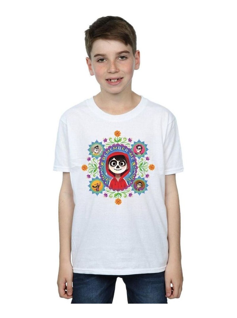 Disney - T-shirt COCO REMEMBER ME Blanc - Kiabi