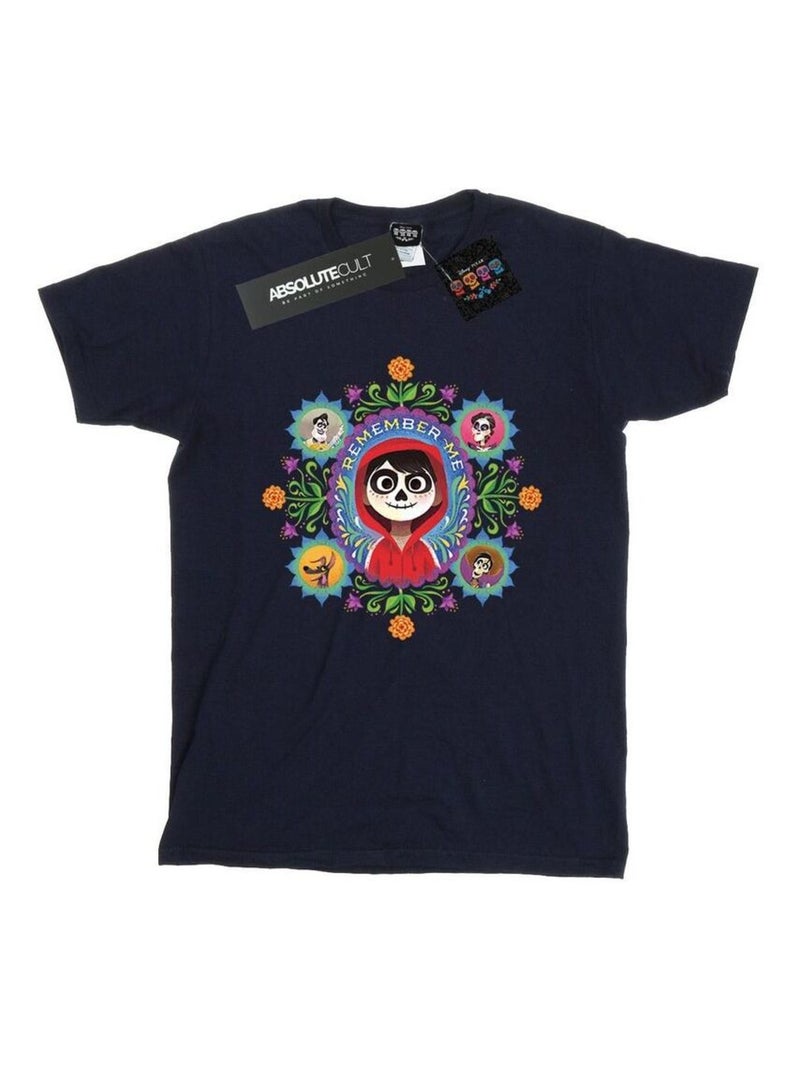 Disney - T-shirt COCO REMEMBER ME Bleu marine - Kiabi
