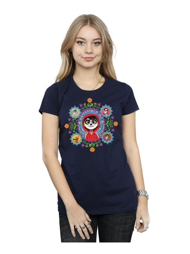 Disney - T-shirt COCO REMEMBER ME Bleu marine - Kiabi