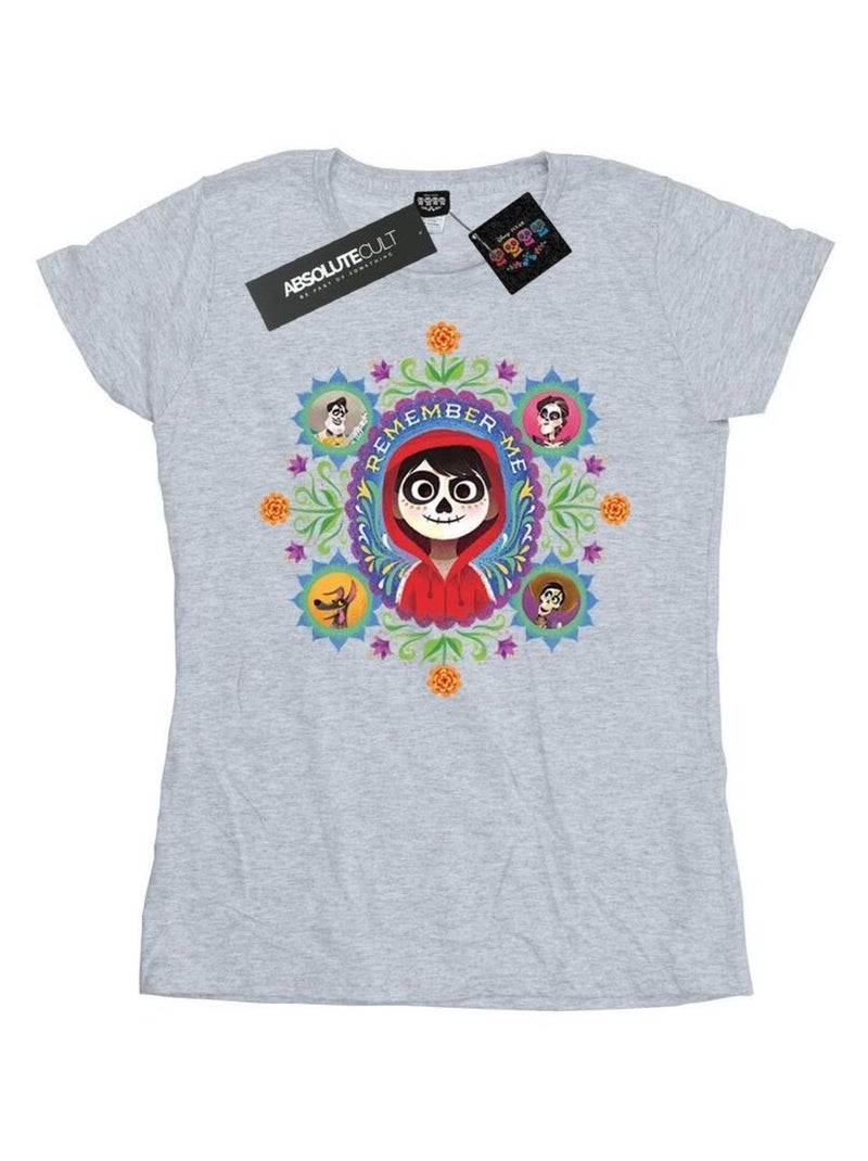 Disney - T-shirt COCO REMEMBER ME Gris chiné - Kiabi