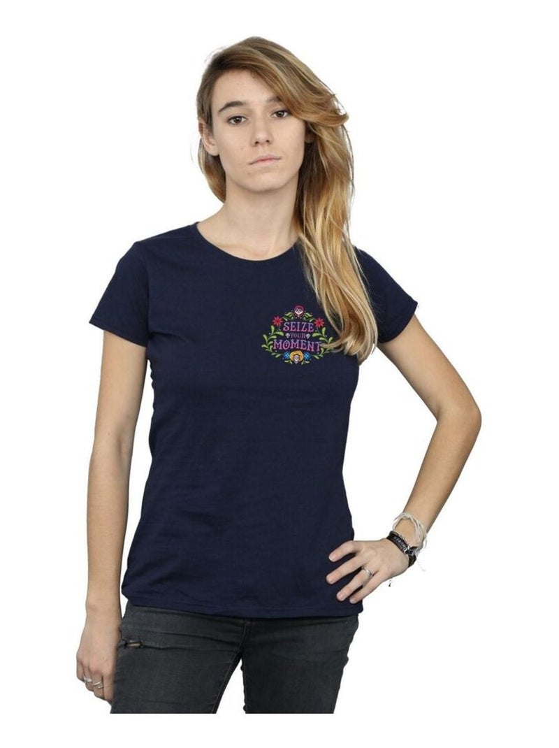 Disney - T-shirt COCO SEIZE YOUR MOMENT Bleu marine - Kiabi