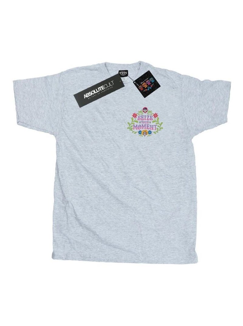 Disney - T-shirt COCO SEIZE YOUR MOMENT Gris chiné - Kiabi
