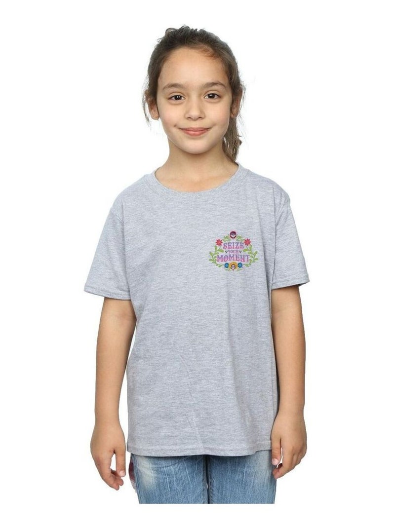 Disney - T-shirt COCO SEIZE YOUR MOMENT Gris chiné - Kiabi