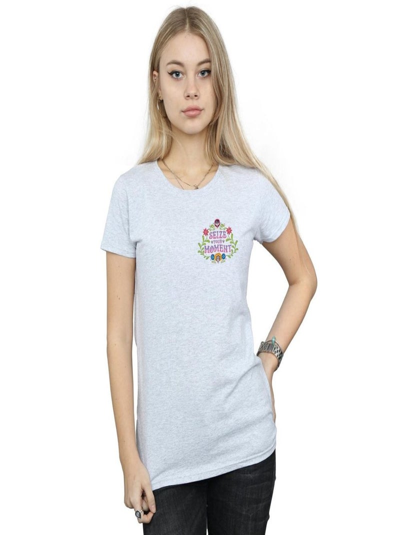 Disney - T-shirt COCO SEIZE YOUR MOMENT Gris chiné - Kiabi