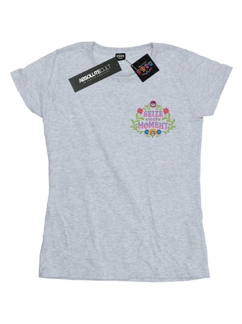 Disney - T-shirt COCO SEIZE YOUR MOMENT Gris chiné - Kiabi