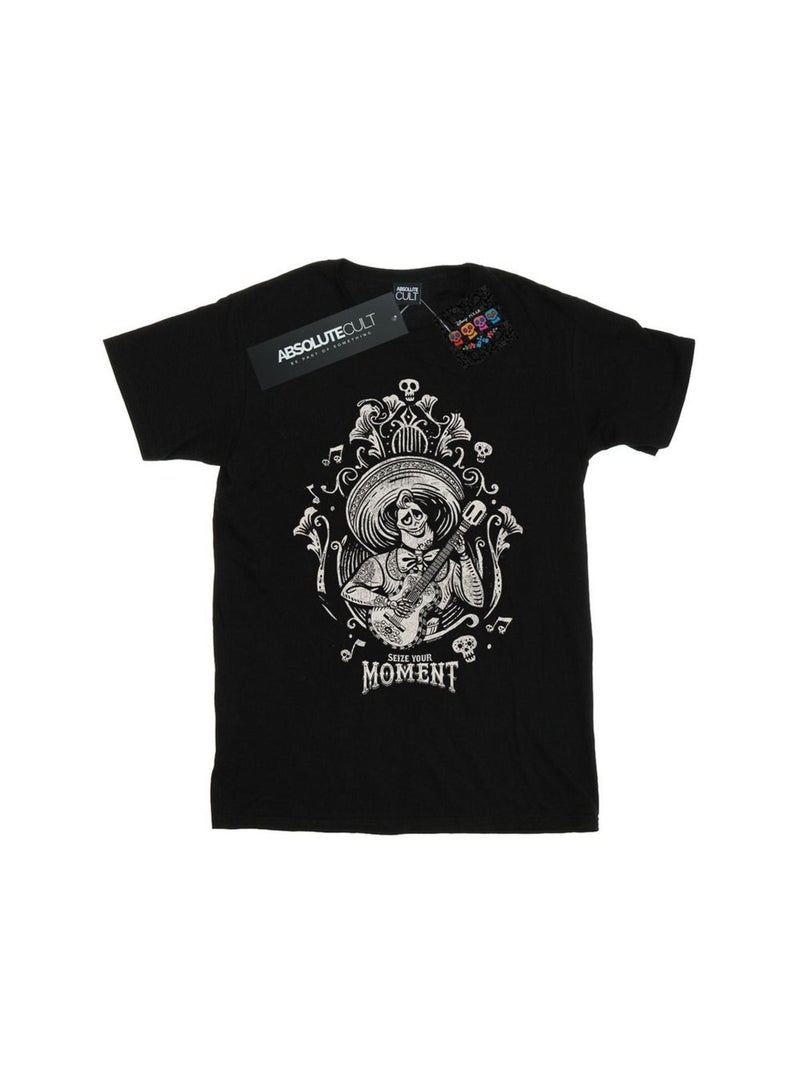 Disney - T-shirt COCO SEIZE YOUR MOMENT Noir - Kiabi