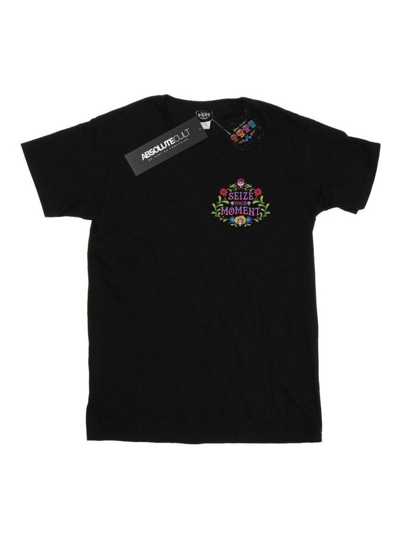 Disney - T-shirt COCO SEIZE YOUR MOMENT Noir - Kiabi