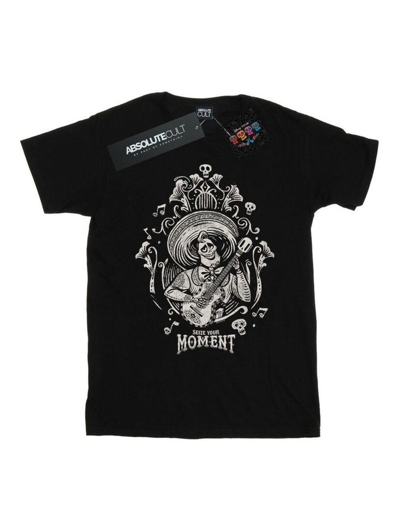 Disney - T-shirt COCO SEIZE YOUR MOMENT Noir - Kiabi