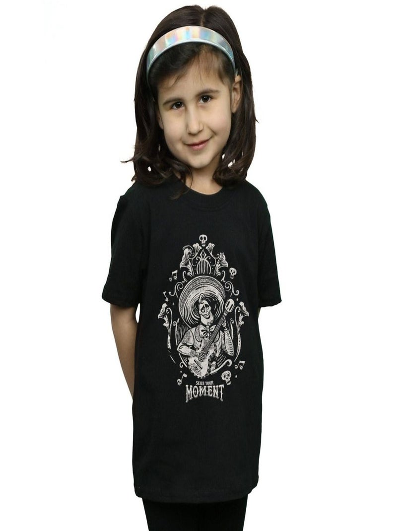 Disney - T-shirt COCO SEIZE YOUR MOMENT Noir - Kiabi
