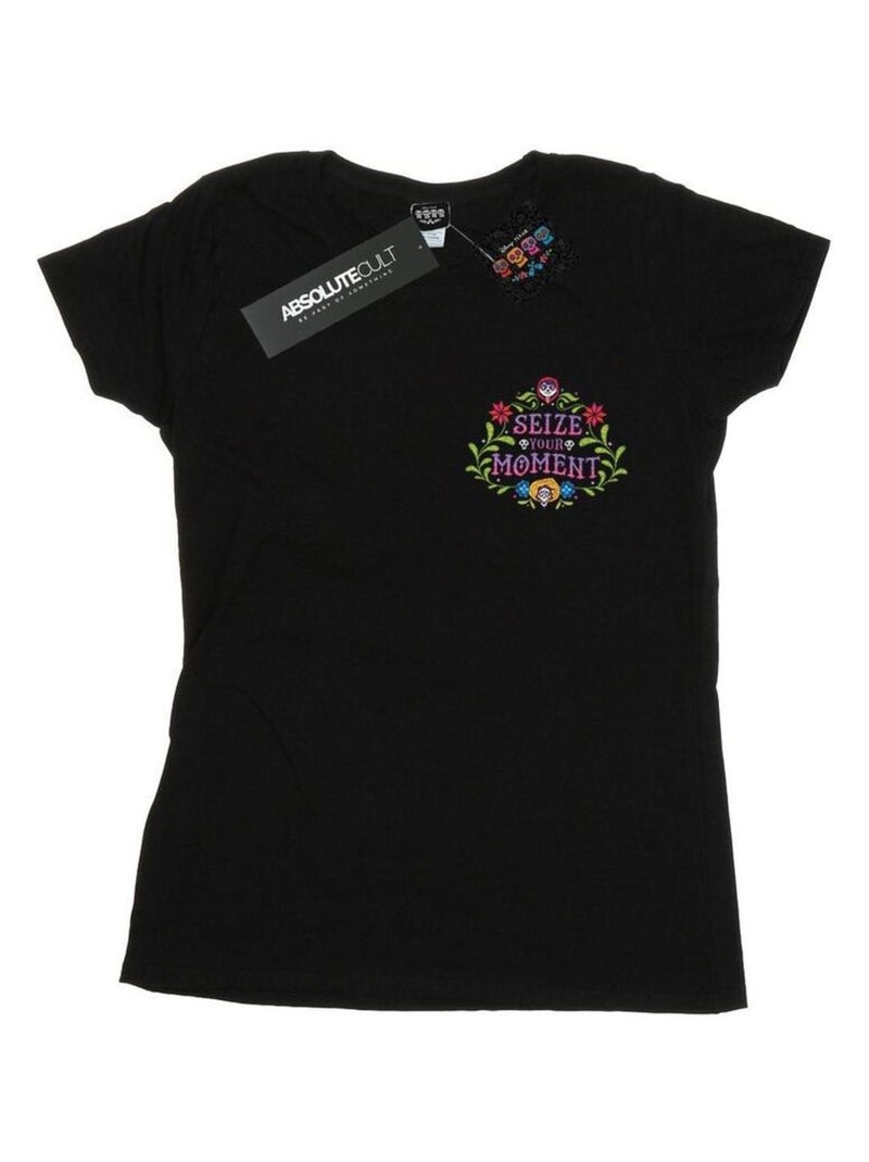 Disney - T-shirt COCO SEIZE YOUR MOMENT Noir - Kiabi