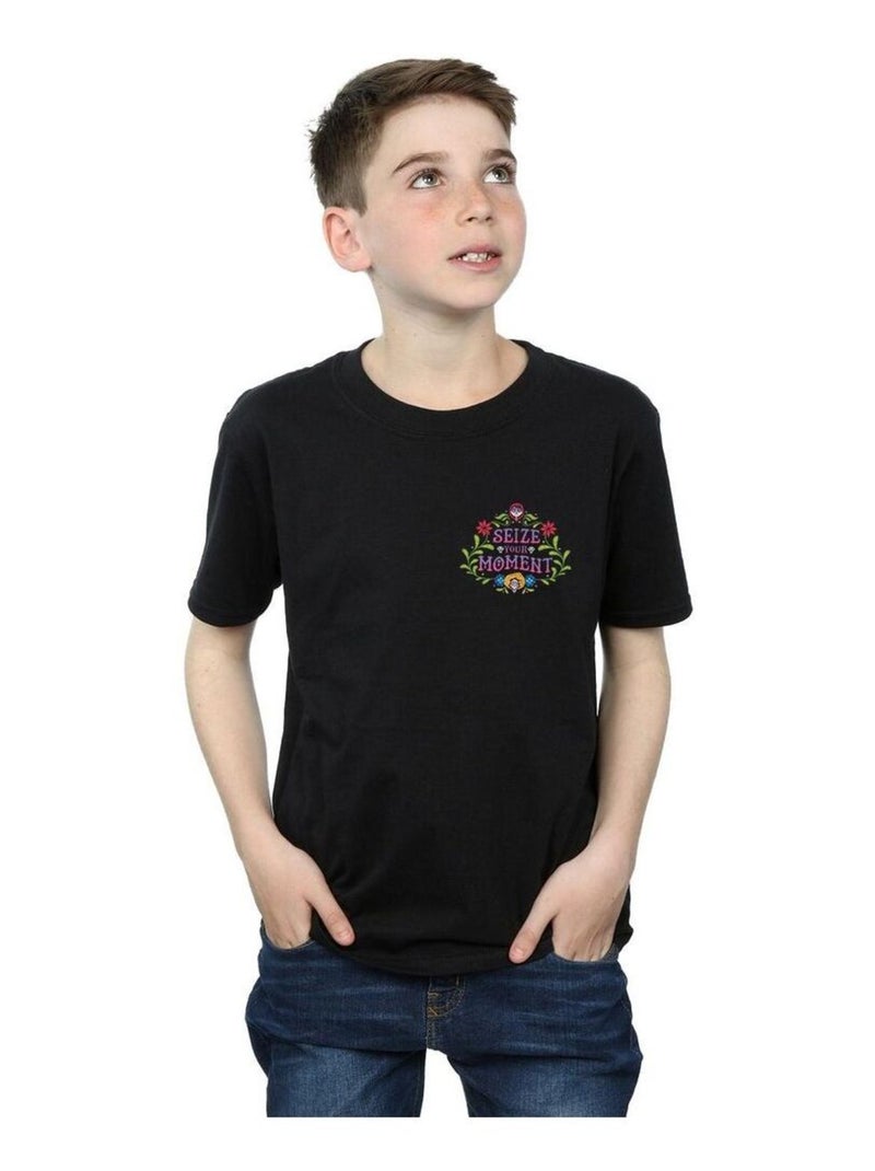 Disney - T-shirt COCO SEIZE YOUR MOMENT Noir - Kiabi