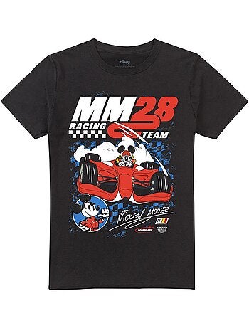 Disney - T-shirt compétition motif Mickey Mouse motif/style À carreaux (Mickey Mouse)