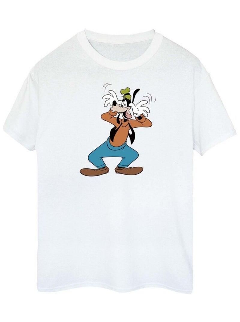 Disney - T-shirt CRAZY Blanc - Kiabi