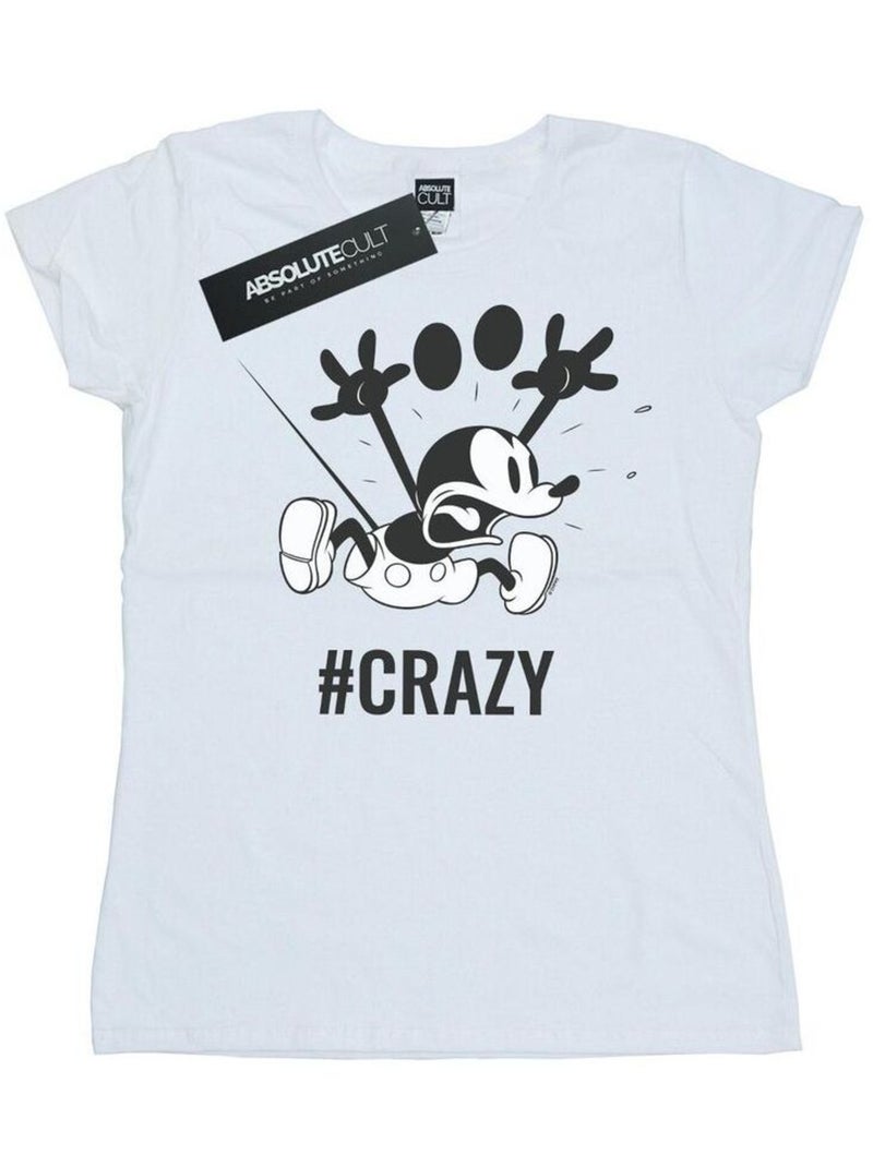 Disney - T-shirt #CRAZY Blanc - Kiabi
