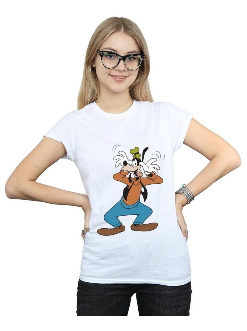 Disney - T-shirt CRAZY Blanc - Kiabi