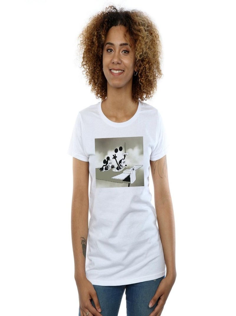 Disney - T-shirt CRAZY PILOT Blanc - Kiabi
