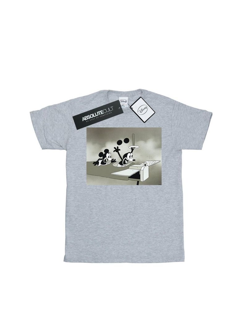 Disney - T-shirt CRAZY PILOT Gris chiné - Kiabi